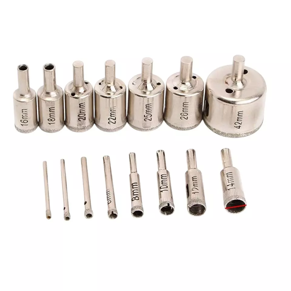Shop metrotools-drill-bit-set-4-42-mm-steel Metrotools Diamond Hole Saw Drill Bit Set 4-42 mm Steel (Pack of 15)