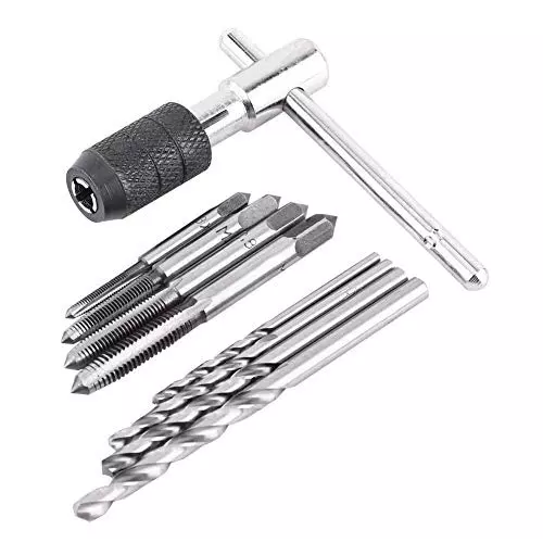 Buy generic-9pcsset-t-handle-ratchet-tap-holder-wrench-m3-m4-m5-m6-thread-metric-screw-taps-twist-drill-bits-threading-manual-tapping-accessories Generic T-Handle Ratchet Tap Holder Wrench M3 M4 M5 M6 Thread Metric Screw Taps (Pack of 9 Pcs)