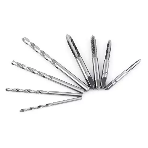 Shop generic-9pcsset-t-handle-ratchet-tap-holder-wrench-m3-m4-m5-m6-thread-metric-screw-taps-twist-drill-bits-threading-manual-tapping-accessories Generic T-Handle Ratchet Tap Holder Wrench M3 M4 M5 M6 Thread Metric Screw Taps (Pack of 9 Pcs)