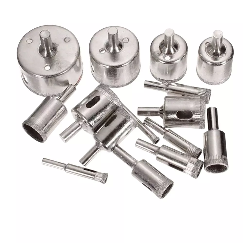 Buy metrotools-drill-bit-set-6-50-mm-steel Metrotools Diamond Hole Saw Drill Bit Set 6-50 mm Steel (Pack of 15)