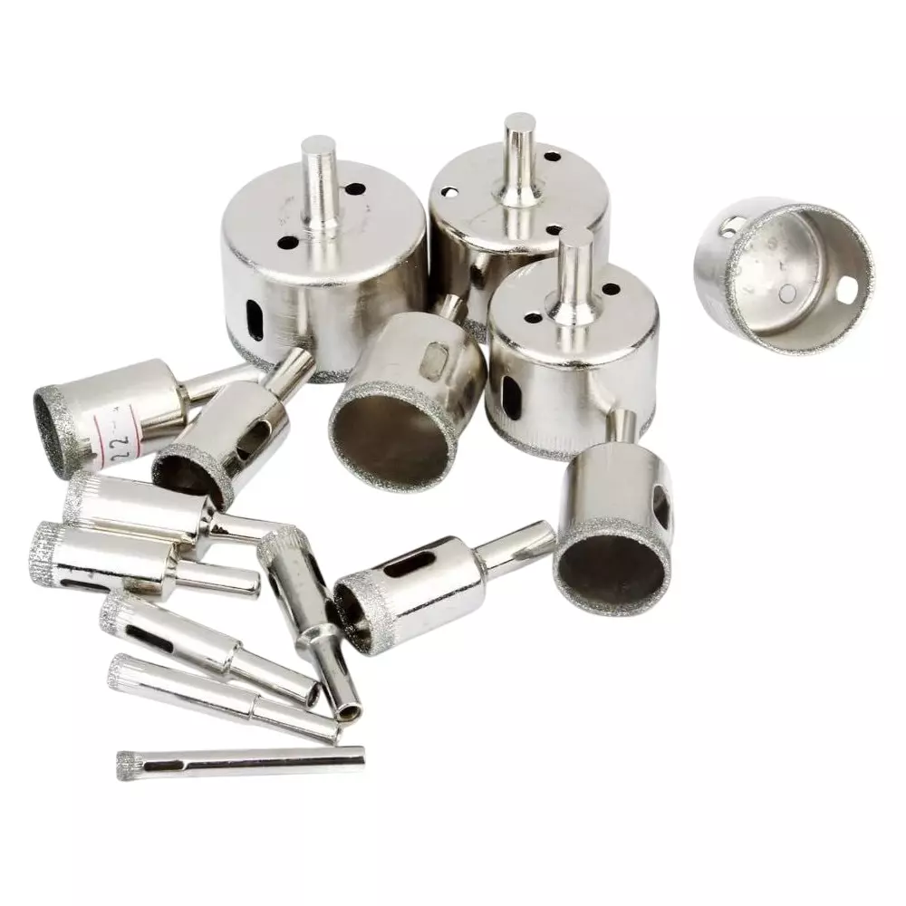 Best metrotools-drill-bit-set-6-50-mm-45-steel Metrotools Diamond Hole Saw Drill Bit Set 6-50 mm 45° Steel (Pack of 15)