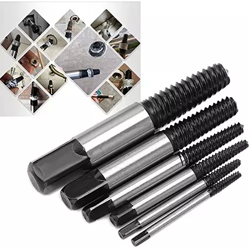 Shop dy-tools-screw-extractor-drill-bit-b0c1vt9gkm DY TOOLS Screw Extractor Drill Bit Alloy Steel Square Shank (Pack of 6)