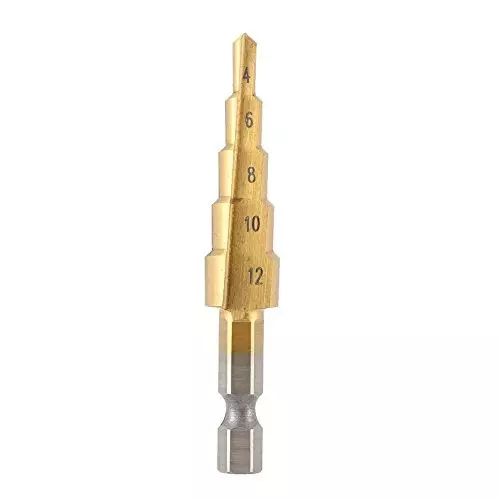 Buy generic-3-pcsset-hex-shank-hss-titanium-coated-straight-flute-stepped-drill-bits-professional-pagoda-drill-bit-set-wood-tool-hand-drill Generic Hex Shank HSS Titanium Coated Straight Flute Stepped Drill Bits (Pack of 3 Pcs)