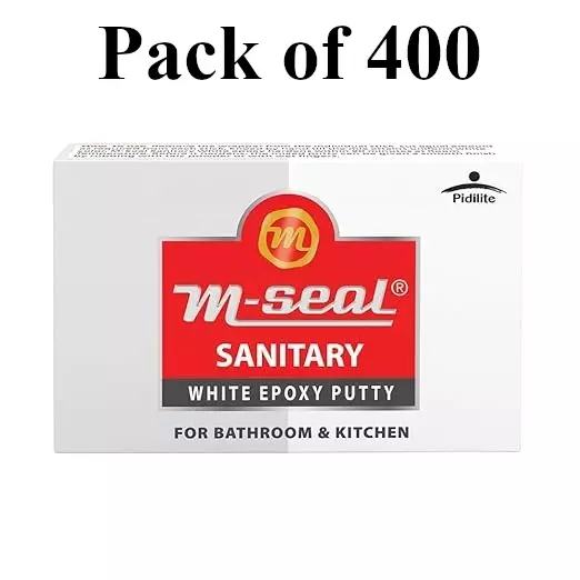 Buy m-seal-epoxy-putty-50-g-white-resin-for-metal-porcelain-marble-wood-and-glass-pack-of-400 M-Seal Sanitary White Epoxy Putty 50 g White Resin for Metal, Porcelain, Marble, Wood, And Glass (Pack of 400)