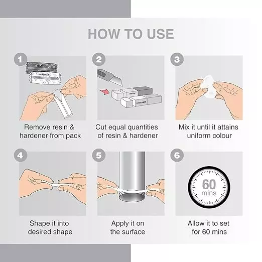 Order m-seal-epoxy-putty-50-g-white-resin-for-metal-porcelain-marble-wood-and-glass-pack-of-400 M-Seal Sanitary White Epoxy Putty 50 g White Resin for Metal, Porcelain, Marble, Wood, And Glass (Pack of 400)