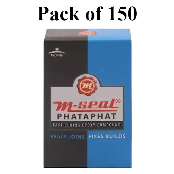 Buy m-seal-phataphat-fast-curing-epoxy-compound-90-g-for-wood-glass-ceramic-leather-plastic-pack-of-150 M-Seal Phataphat Fast Curing Epoxy Compound 90 g for Wood, Glass, Ceramic, Leather & Plastic (Pack of 150)