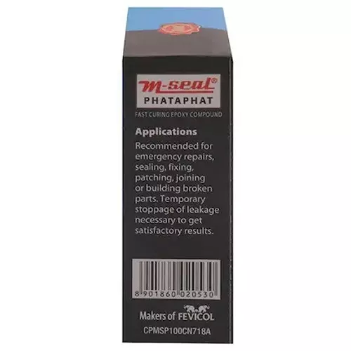 Product m-seal-phataphat-fast-curing-epoxy-compound-90-g-for-wood-glass-ceramic-leather-plastic-pack-of-150 M-Seal Phataphat Fast Curing Epoxy Compound 90 g for Wood, Glass, Ceramic, Leather & Plastic (Pack of 150)