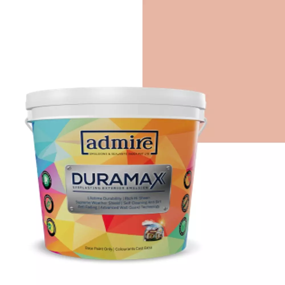 ADMIRE PAINTS DURAMAX Exterior Emulsion Paint 10 L Capacity Bonny Peach ADMIRE PAINTS DURAMAX Exterior Emulsion Paint 10 L Capacity Bonny Peach