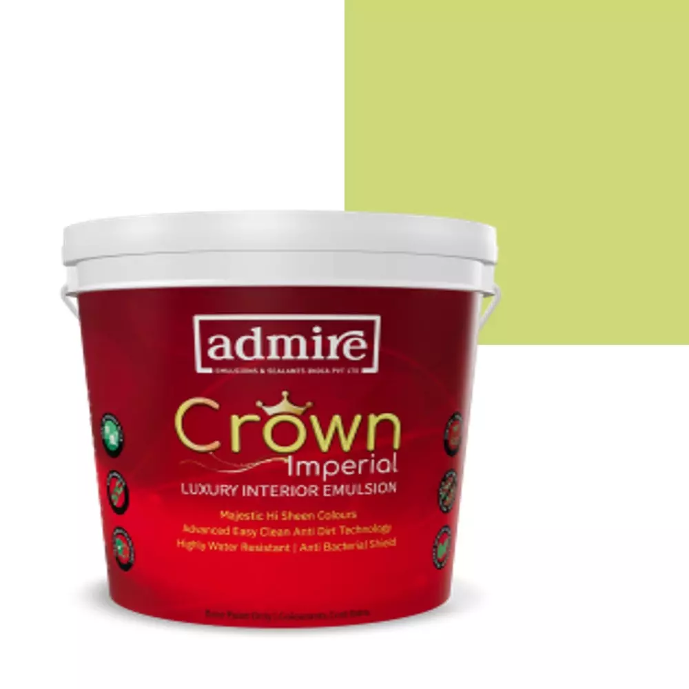 ADMIRE PAINTS CROWN IMPERIAL Luxury Interior Emulsion 10 L Capacity Peppy Lime ADMIRE PAINTS CROWN IMPERIAL Luxury Interior Emulsion 10 L Capacity Peppy Lime
