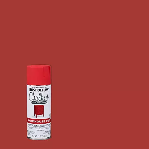 Buy rust-oleum-ultra-matte-chalk-spray-paint-340-g-farmhouse-red-329193 Rust-Oleum Ultra Matte Chalk Spray Paint 340 g Farmhouse Red, 329193