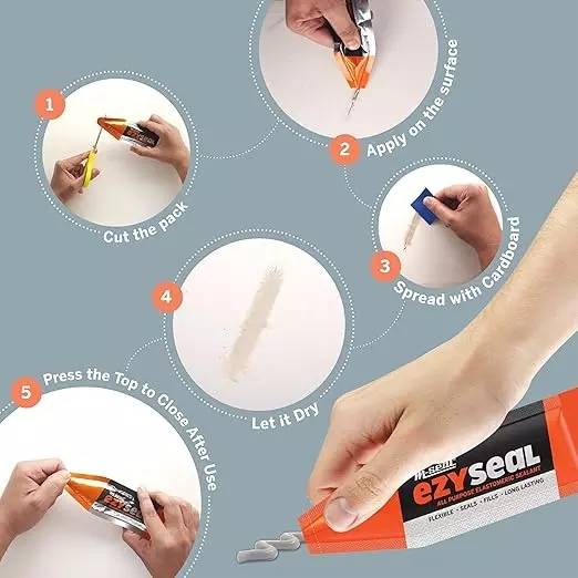Product ezyseal-elastomeric-sealant-85-g-sausage-for-sealing-cracks-holes-and-gaps-pack-of-72 M-Seal Ezyseal Elastomeric Sealant 85 g Sausage for Sealing Cracks, Holes and Gaps (Pack of 72)