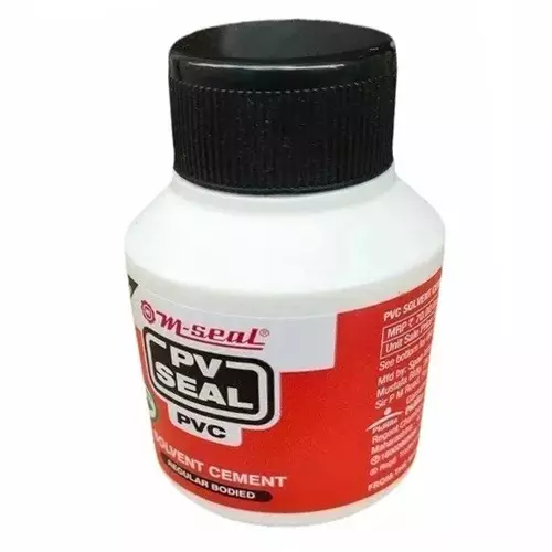 M-Seal PV Seal PVC Regular Body Solvent Cement 100 ml Coex Pack for PVC Pipes and Fittings (Pack of 48) M-Seal PV Seal PVC Regular Body Solvent Cement 100 ml Coex Pack for PVC Pipes and Fittings (Pack of 48)