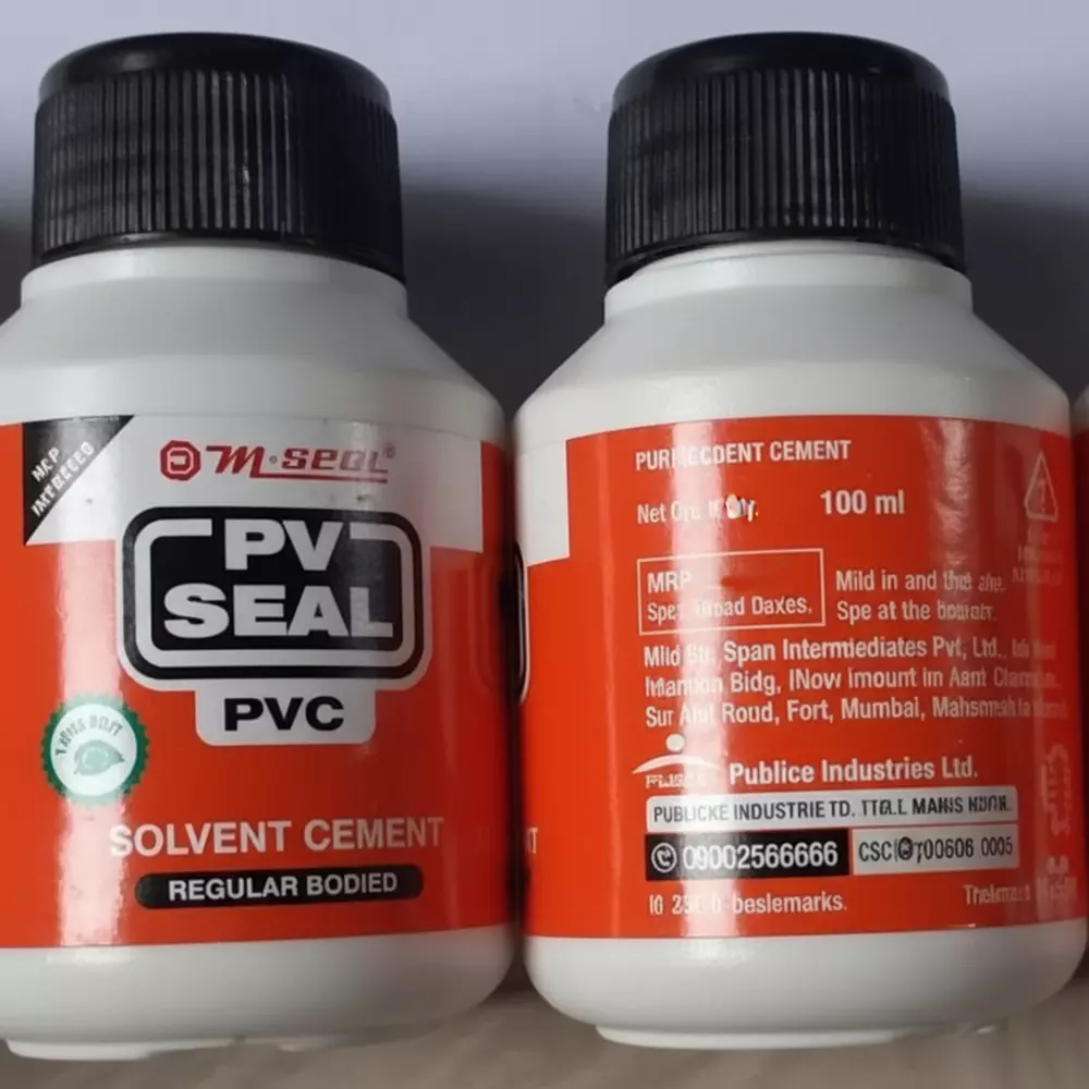 Shop m-seal-pv-seal-pvc-regular-body-solvent-cement-100-ml-coex-pack-for-pvc-pipes-and-fittings-pack-of-48 M-Seal PV Seal PVC Regular Body Solvent Cement 100 ml Coex Pack for PVC Pipes and Fittings (Pack of 48)