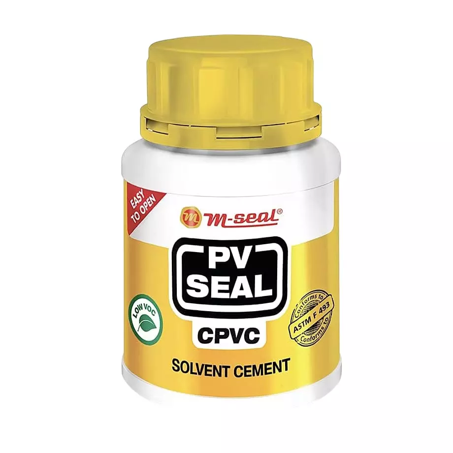 M-Seal PV Seal CPVC Solvent Cement 50 ml Coex Pack for CPVC Pipes and Fittings (Pack of 96) M-Seal PV Seal CPVC Solvent Cement 50 ml Coex Pack for CPVC Pipes and Fittings (Pack of 96)