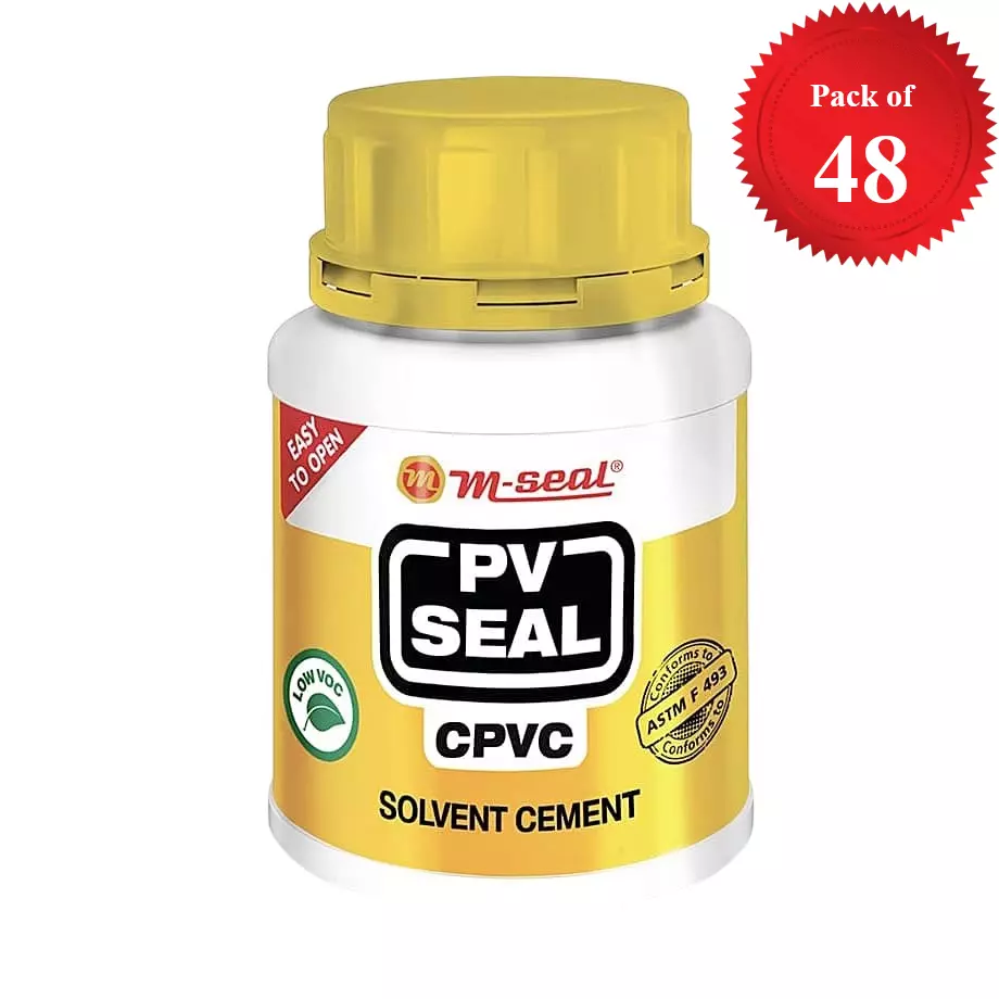 Buy m-seal-pv-seal-cpvc-solvent-cement-100-ml-coex-pack-for-cpvc-pipes-and-fittings-pack-of-48 M-Seal PV Seal CPVC Solvent Cement 100 ml Coex Pack for CPVC Pipes and Fittings (Pack of 48)