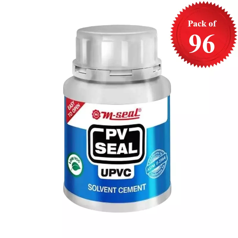 Buy m-seal-pv-seal-upvc-high-pressure-blue-solvent-cement-50-ml-coex-pack-for-upvc-pipes-and-fittings-pack-of-96 M-Seal PV Seal UPVC High Pressure Blue Solvent Cement 50 ml Coex Pack for UPVC Pipes and Fittings (Pack of 96)