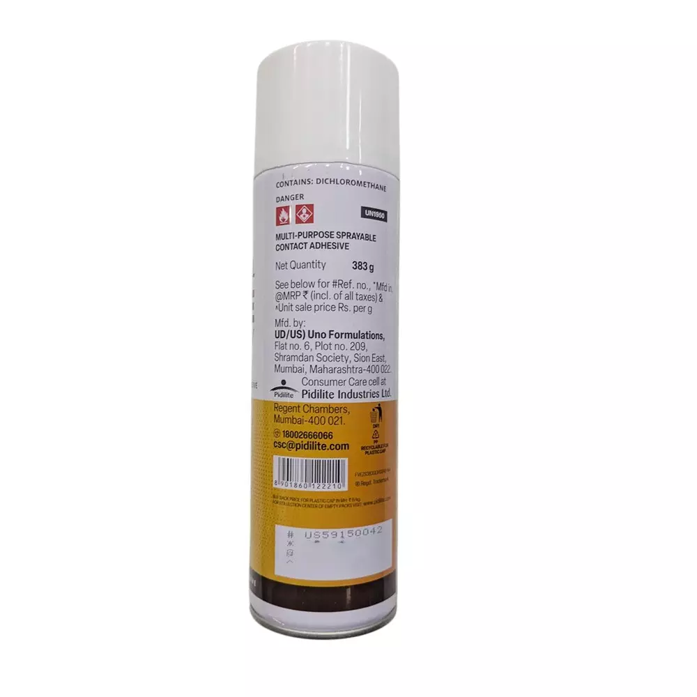 Buy fevicol-383-g-ezee-spray-diy-sprayable-adhesive-for-soundproofing-acoustic-panels Fevicol 383 g Ezee Spray DIY Sprayable Adhesive For Soundproofing & Acoustic Panels