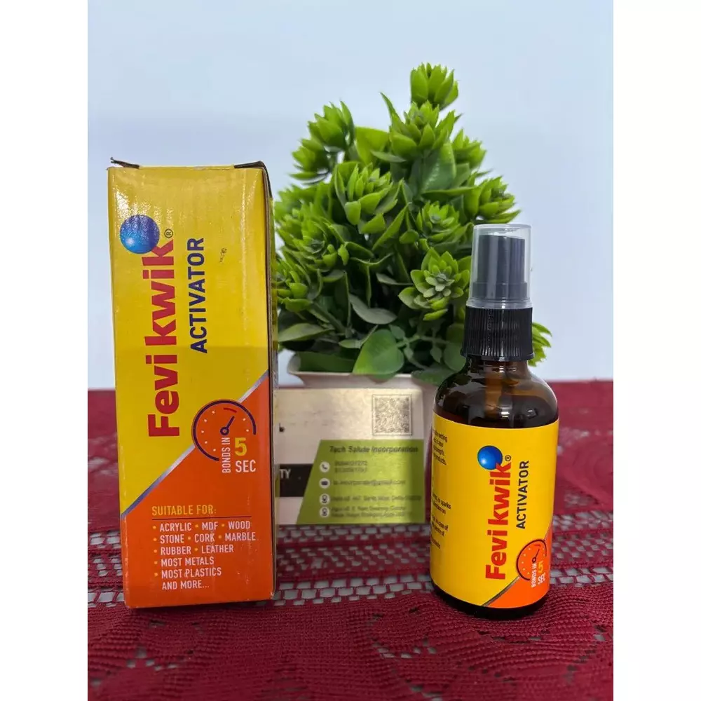 Best fevikwik-activator-50-ml-bottle-for-acrylic-mdf-wood-stone-cork-marble-rubber-leather-most-marbles-most-plastics-pack-of-24 Fevikwik Activator 50 ml Bottle for Acrylic, MDF, Wood, Stone, Cork, Marble, Rubber, Leather, Most Marbles, Most Plastics (Pack of 24)