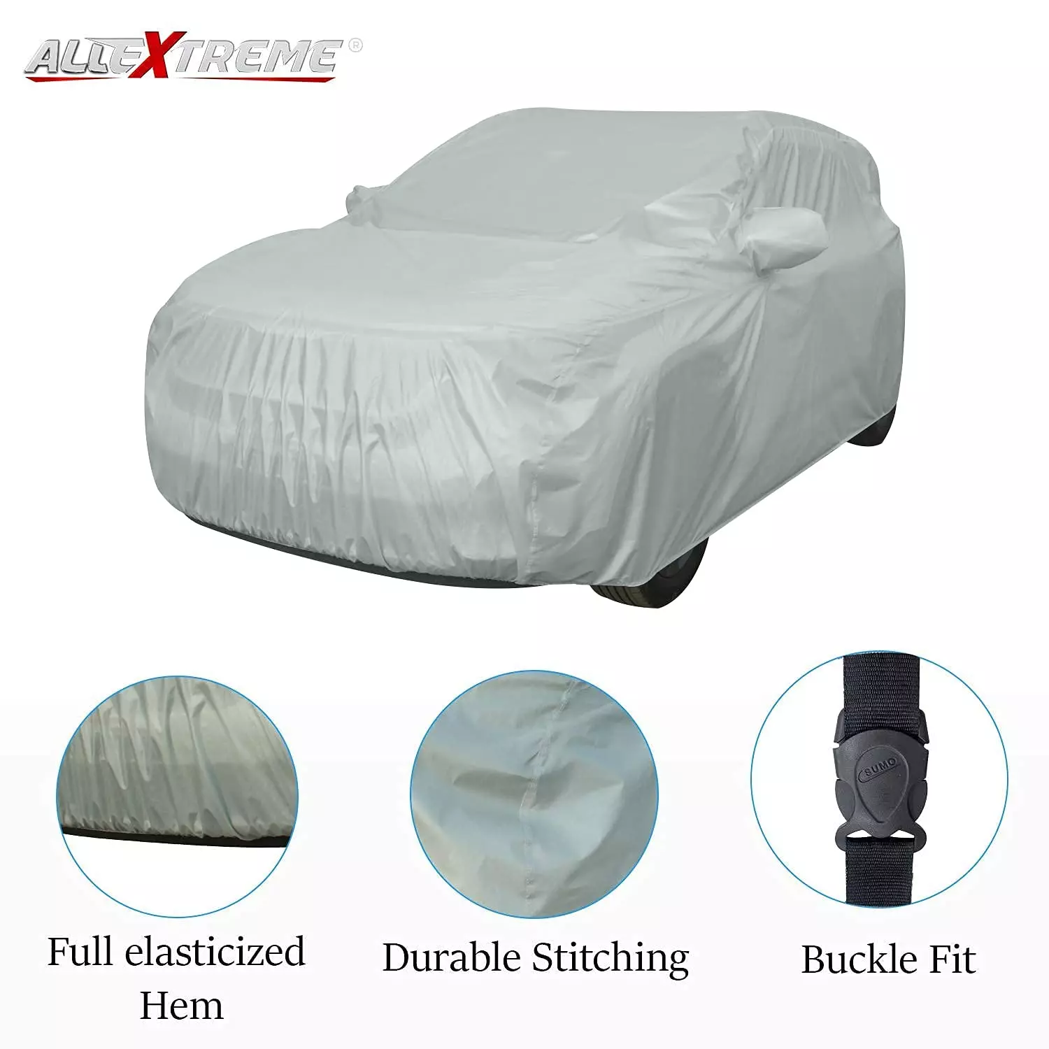 Order allextreme-ks7003-car-body-cover-compatible-with-kia-sonet-custom-fit-dustproof-uv-heat-resistant-indoor-outdoor-body-protection-silver-with-mirror Allextreme KS7003 Car Cover Compatible with Kia Sonet Custom Fit  UV Heat Resistant