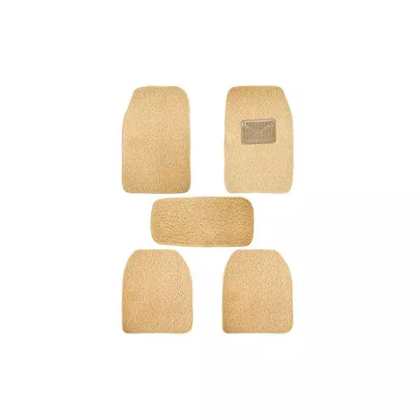 Buy auto-pearl-heavy-duty-anti-slip-noodle-nomad-style-car-floor-mats-set-of-5-beige-for-kicks-2019 Auto Pearl Heavy Duty Anti Slip Noodle Nomad Style Car Floor Mats Set of 5 Beige for Kicks 2019
