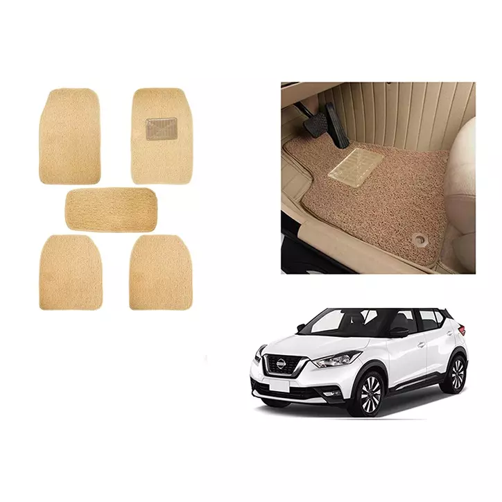 Product auto-pearl-heavy-duty-anti-slip-noodle-nomad-style-car-floor-mats-set-of-5-beige-for-kicks-2019 Auto Pearl Heavy Duty Anti Slip Noodle Nomad Style Car Floor Mats Set of 5 Beige for Kicks 2019