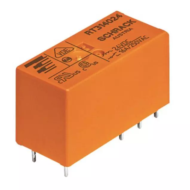 SCHRACK - TE CONNECTIVITY RELAY, SPDT, 250VAC, 12A, RT114524 SCHRACK - TE CONNECTIVITY RELAY, SPDT, 250VAC, 12A, RT114524