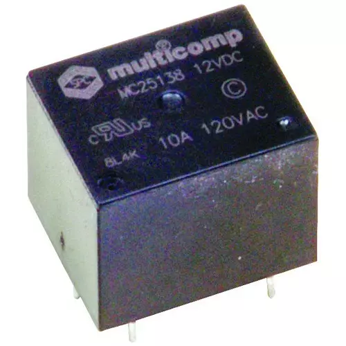 MULTICOMP PRO Power Relays RELAY, SPDT, 120VAC, 24VDC, 10A, MC25139 MULTICOMP PRO Power Relays RELAY, SPDT, 120VAC, 24VDC, 10A, MC25139
