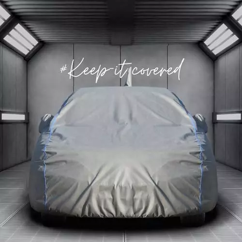 Product allextreme-waterproof-car-body-cover-3-layers-uv-rain-protection-triple-stitched-bottom-elastic-with-mirror-pockets-tiebond-grey-color-for-tata-punch-pu9001 AllExtreme Waterproof Car Body Cover 3 Layers UV & Rain Protection Triple Stitched Bottom Elastic with Mirror Pockets Tiebond Grey Color For Tata Punch, PU9001