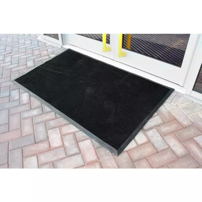 Buy ft010003-coba-europe-coba-europe-fingertip-entrance-mat-small-rubber-indoor-outdoor-use-black-09m-18m-11mm-418-1355-rs Coba Europe Fingertip Entrance Mat Small Rubber Indoor Outdoor Use Black 0.9m 1.8m 11 mm, FT010003