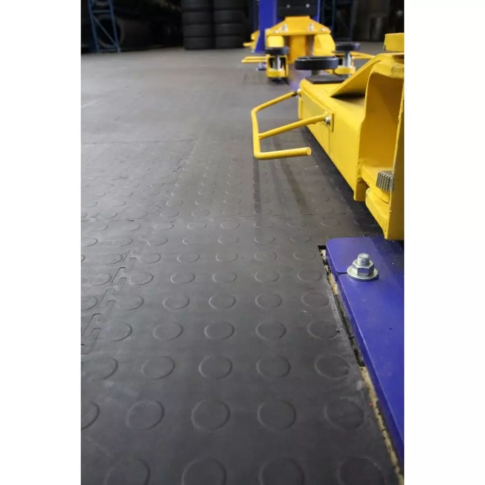 Best tle010001e-coba-europe-coba-europe-black-floor-tile-edging-recycled-pvc-studded-finish-80mmx500mmx5mm-872-5671-rs Coba Europe Floor Mat Black Floor Tile Edging Recycled PVC Studded Finish 80x500x5 mm, TLE010001E (Pack of 4)