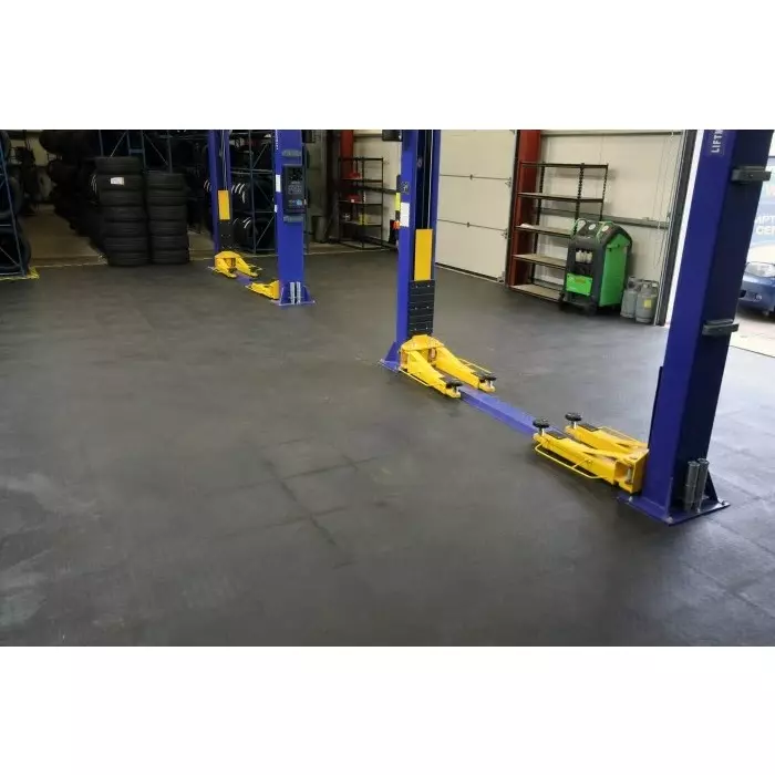 Shop tls010001e-coba-europe-coba-europe-black-industrial-floor-tile-recycled-pvc-workfloor-studded-finish-500mmx500mmx5mm-872-5678-rs Coba Europe Floor Mat Black Industrial Floor Tile Recycled PVC Workfloor Studded Finish 500x500x5 mm, TLS010001E (Pack of 4)