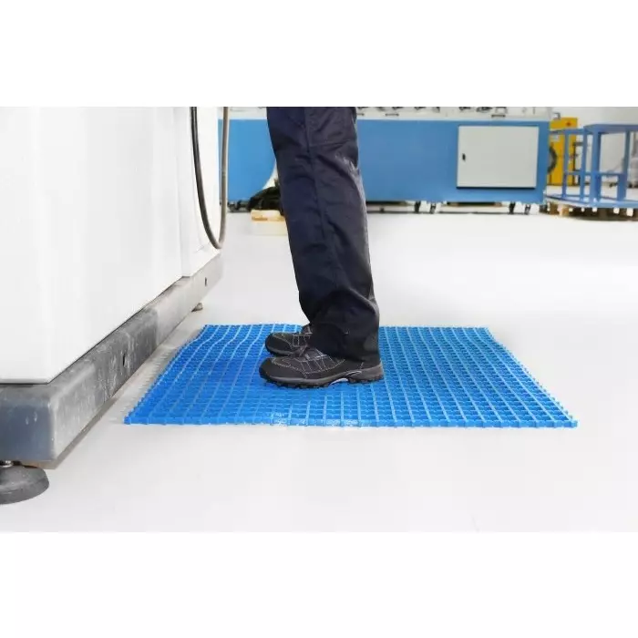 Best co020605-coba-europe-coba-europe-blue-anti-slip-pvc-mat-cross-ribbed-finish-5mx06mx12mm-237-1534-rs Coba Europe Blue Anti-Slip PVC Floor Mat Cross Ribbed Finish 5mx0.6mx12 mm, CO020605