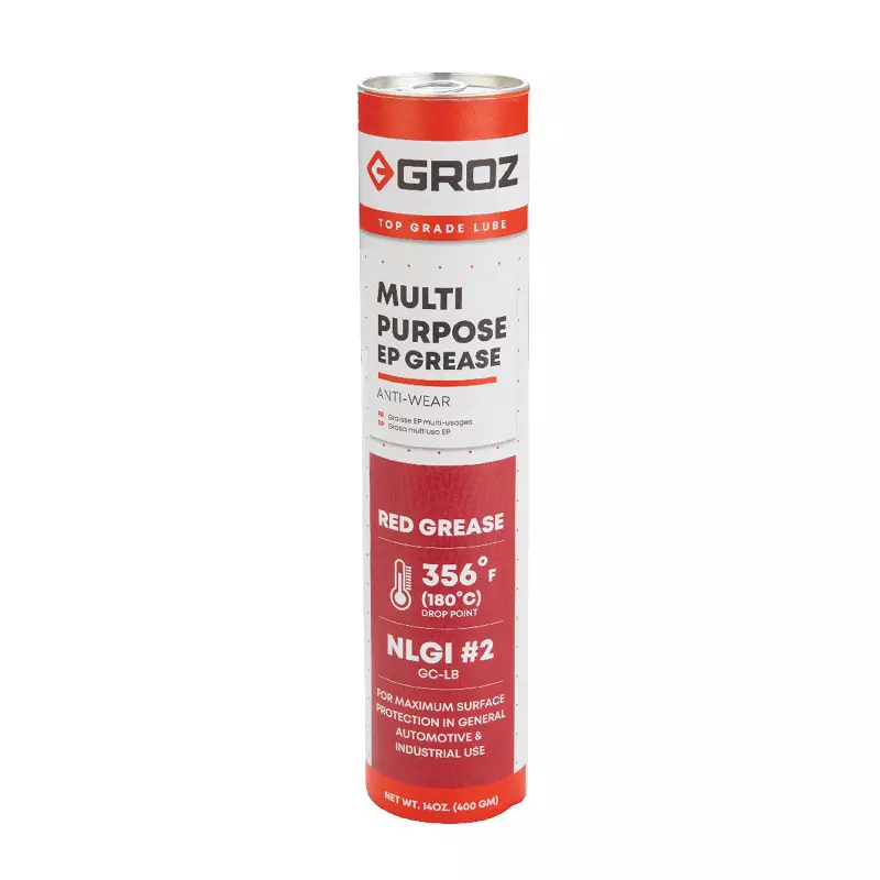 Groz Calcium Complex Grease Cartridge Red Color Professional Grade for Industrial and Home Setting, GRS/14C/CC/2G (Pack of 400 g) Groz Calcium Complex Grease Cartridge Red Color Professional Grade for Industrial and Home Setting, GRS/14C/CC/2G (Pack of 400 g)