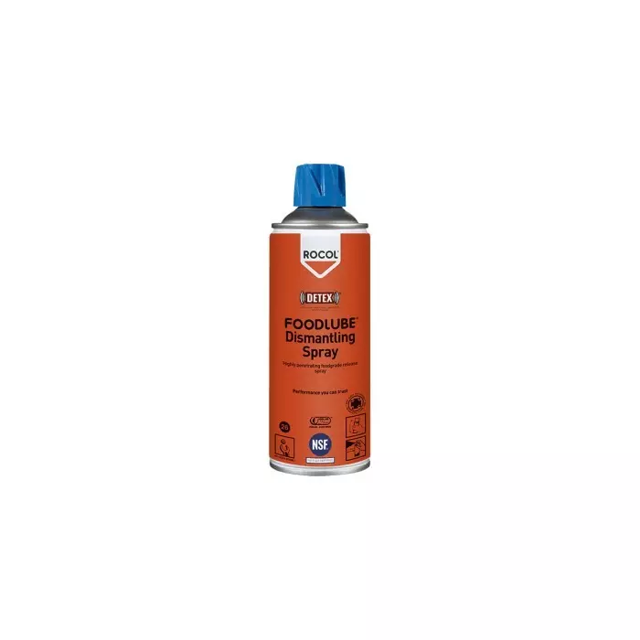 Rocol Foodlube Dismantling Spray PFAS Free Lubricant 300 ml AerosolFood Safe, 15720 Rocol Foodlube Dismantling Spray PFAS Free Lubricant 300 ml AerosolFood Safe, 15720