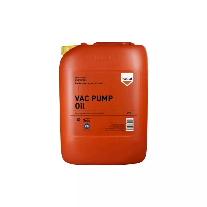 Rocol VAC Pump Oil Multi Purpose Lubricant 20 L Can Food Safe, 16805 Rocol VAC Pump Oil Multi Purpose Lubricant 20 L Can Food Safe, 16805