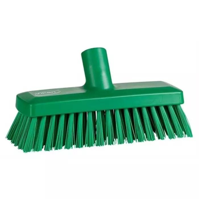 VIKAN Broom Green With Polyester, Polypropylene & Stainless Steel Bristles for General Purpose, 70422 VIKAN Broom Green With Polyester, Polypropylene & Stainless Steel Bristles for General Purpose, 70422