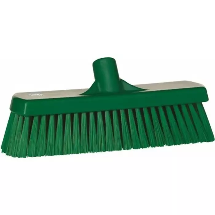 VIKAN Broom Green With Polyester, Polypropylene & Stainless Steel Bristles for General Purpose, 70682 VIKAN Broom Green With Polyester, Polypropylene & Stainless Steel Bristles for General Purpose, 70682