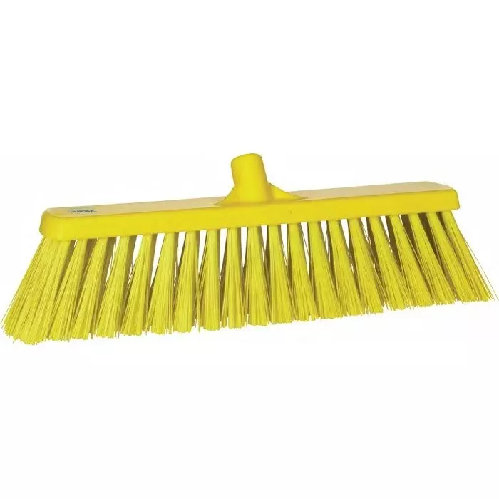 VIKAN Broom Yellow With PET Bristles, 29206 VIKAN Broom Yellow With PET Bristles, 29206