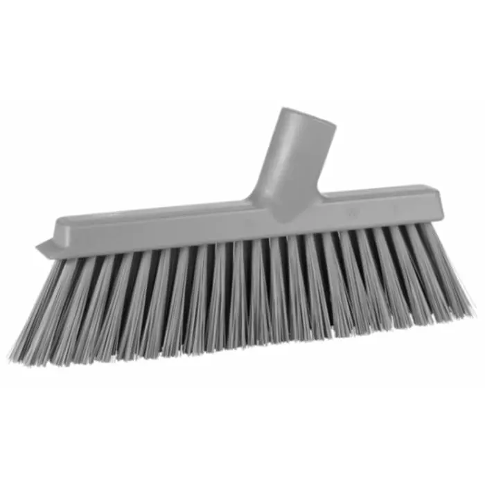 VIKAN Broom Grey With Polyester, Polypropylene & Stainless Steel Bristles for General Purpose, 310388 VIKAN Broom Grey With Polyester, Polypropylene & Stainless Steel Bristles for General Purpose, 310388