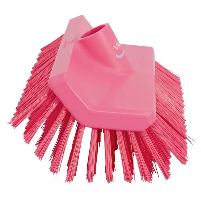 Best vikan-medium-bristle-pink-scrubbing-brush-41mm-bristle-length-pet-bristle-material VIKAN Scrubbing Brush PET Medium 41 mm Bristle Length Pink, 70471