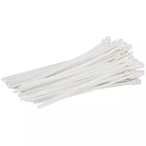 SCHOFIC Heavy Duty Cable Zip Ties Nylon (Polyamide) White 4.8x368 mm, (Pack of 50) SCHOFIC Heavy Duty Cable Zip Ties Nylon (Polyamide) White 4.8x368 mm, (Pack of 50)