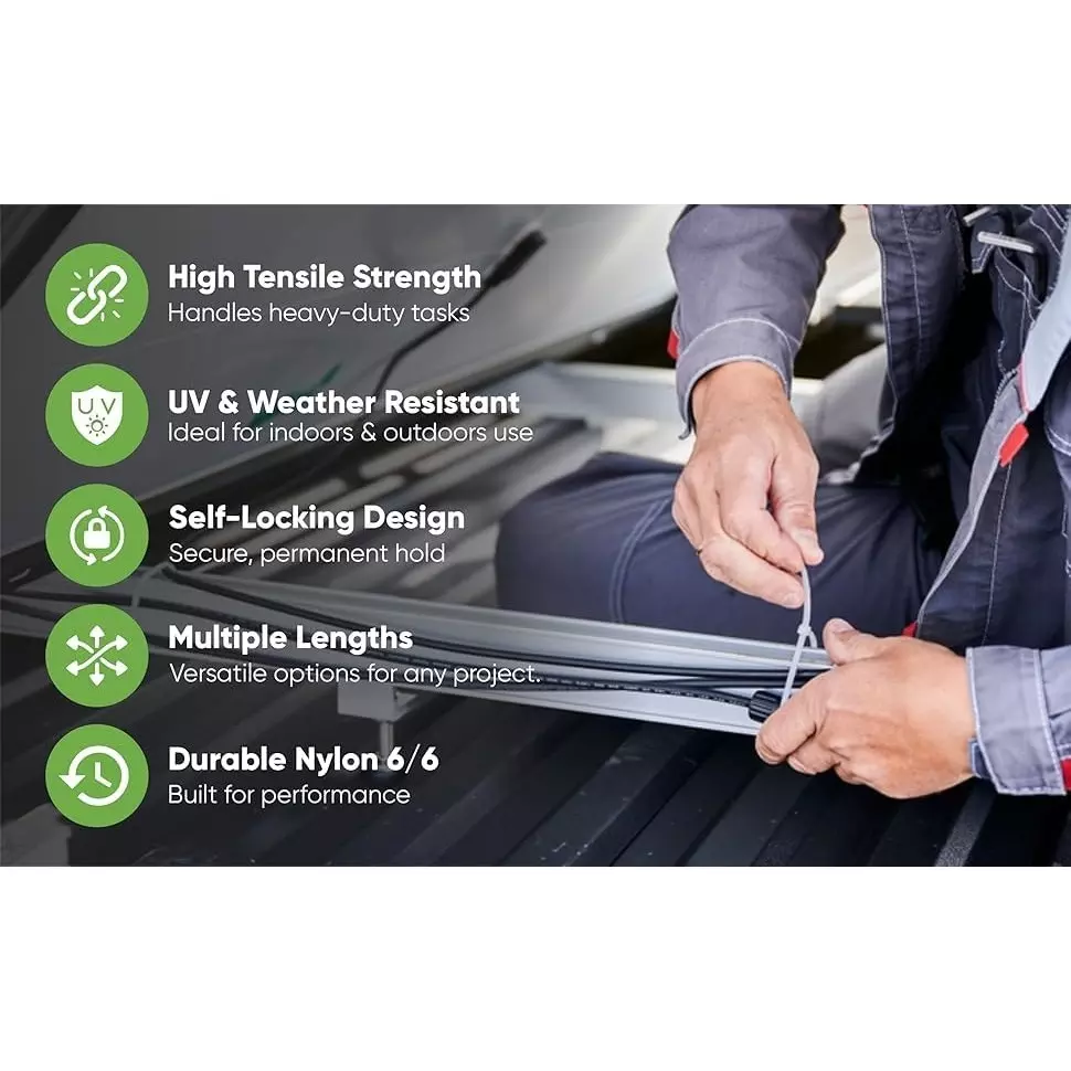 Product schofic-heavy-duty-cable-zip-ties-nylon-polyamide-white-48x368-mm-b07mp4n3x7-pack-of-25 SCHOFIC Heavy Duty Cable Zip Ties Nylon (Polyamide) White 4.8x368 mm, (Pack of 25)