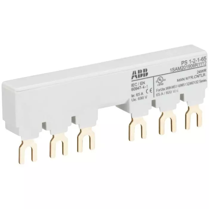 ABB PS1 3 Phase Busbar, 690V, 1SAM201906R1112PS1-2-1-65 ABB PS1 3 Phase Busbar, 690V, 1SAM201906R1112PS1-2-1-65