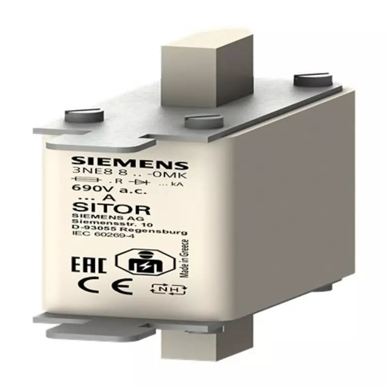 Siemens 10A Tag Fuse, 78.5mm, 690V, 3NE8812-0MK Siemens 10A Tag Fuse, 78.5mm, 690V, 3NE8812-0MK