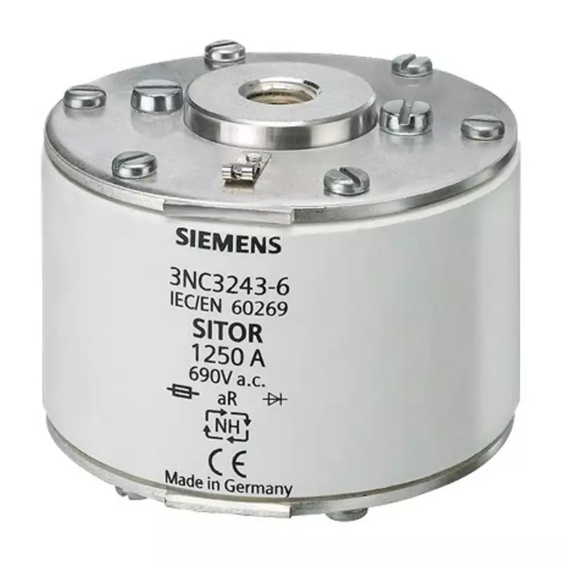 Siemens 1.25kA Tag Fuse, NH2, 690V, 3NC3243-6B Siemens 1.25kA Tag Fuse, NH2, 690V, 3NC3243-6B