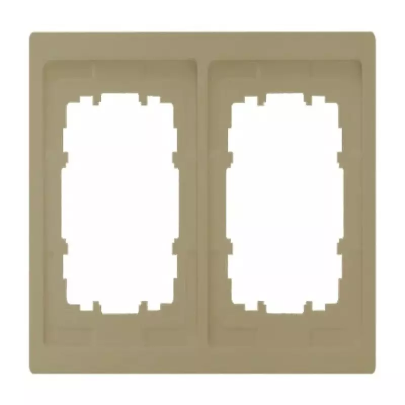 Siemens Gold 2 Gang Mounting Plate Thermoplastic Mounting Frame, 5TG1322-0MG Siemens Gold 2 Gang Mounting Plate Thermoplastic Mounting Frame, 5TG1322-0MG