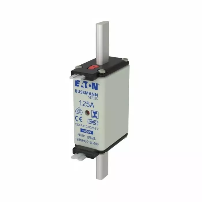 EATON 125A Tag Fuse, 30 x 135 mm, 400V, 125NHG01BI-400 (Pack of 3) EATON 125A Tag Fuse, 30 x 135 mm, 400V, 125NHG01BI-400 (Pack of 3)