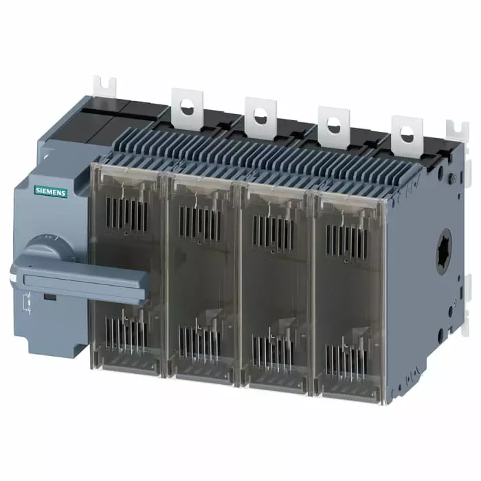 Siemens Fuse Switch Disconnector, 4 Pole, 250A Max Current, 33 700A Fuse Current, 3KF3425-2LF11 Siemens Fuse Switch Disconnector, 4 Pole, 250A Max Current, 33 700A Fuse Current, 3KF3425-2LF11