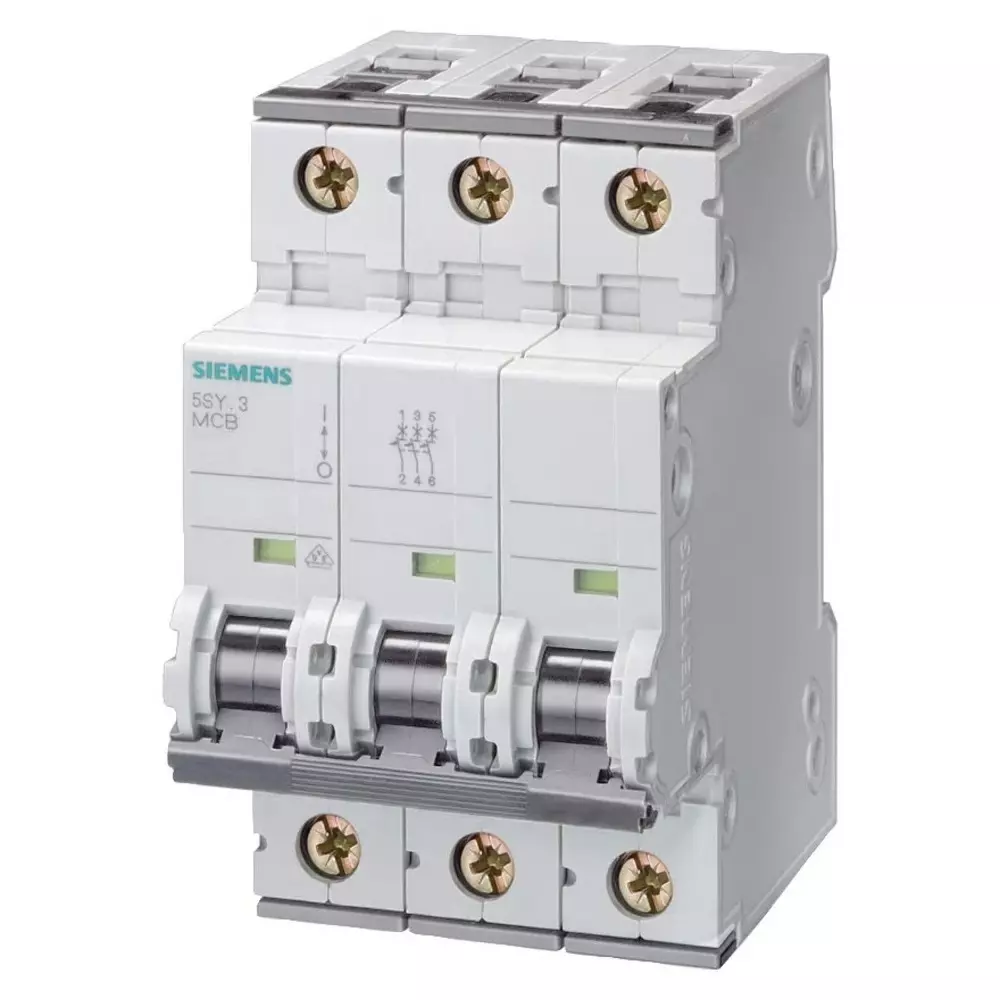 Shop siemens-sentron-5sy4-mcb-3p-16a-curve-c-400v-ac-10-ka-breaking-capacity-5sy4316-7 Siemens Sentron 5SY4 MCB, 3P, 16A Curve C, 400V AC, 10 kA Breaking Capacity, 5SY4316-7