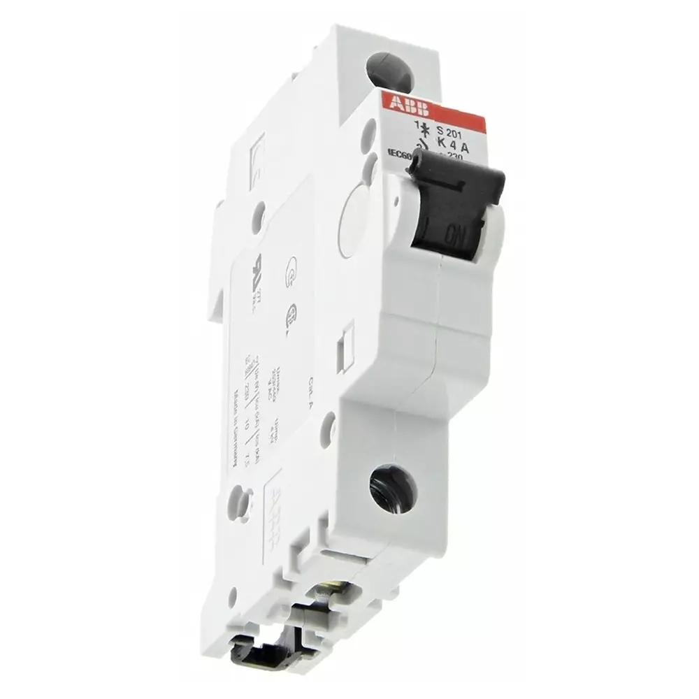 Best abb-system-pro-m-compact-s200-mcb-1p-4a-curve-k-253-v-ac-72-v-dc-20-ka-breaking-capacity-2cds251001r0337s201-k4 ABB System Pro M Compact S200 MCB, 1P, 4A Curve K, 253 V AC, 72 V DC, 20 kA Breaking Capacity, 2CDS251001R0337S201-K4